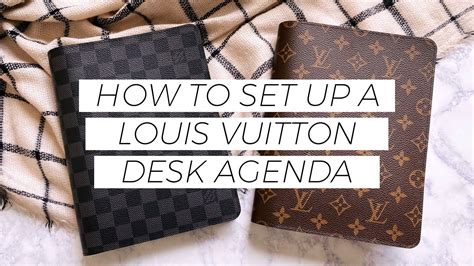 louis vuitton desk agenda refill